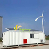 2KW/5KW Wind Solar Diesel Generation Hybrid Power System Potável Casa dobrável para fazenda/construção/área rural