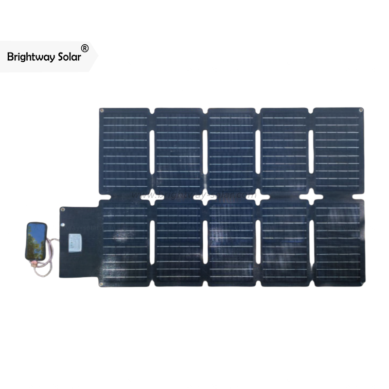 Brightway Solar 100W Solar dobrável dobrável carregador solar à prova d'água carregamento de bateria de energia móvel ao ar livre