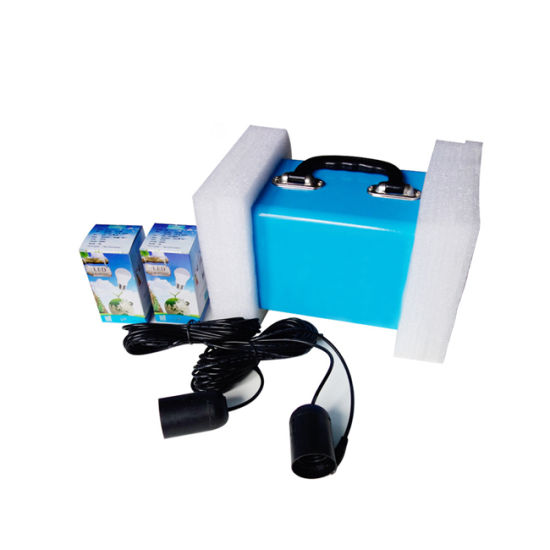 Mini sistema de energia solar com luz LED 3W para casa