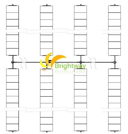 150kW Solar Linked Linked Tracker Struction