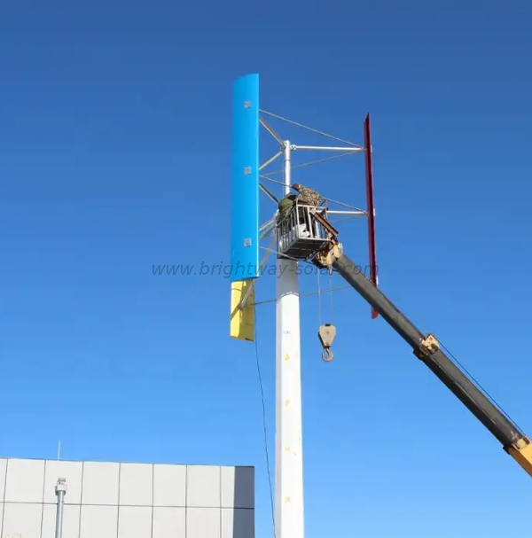 Brightway 5kW Turbina eólica e sistema de energia híbrida solar
