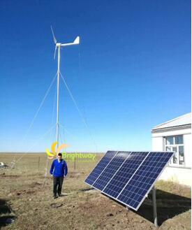 Sistema de energia híbrida de geração eólica de 1kW