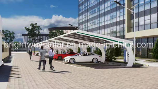 3KW 6KW 9KW Painel solar estacionamento de estacionamento Solar Canopy Solar Solar
