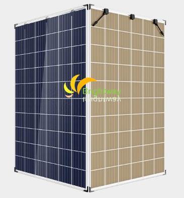 Painel solar transparente/monocristalino de vidro duplo 295W