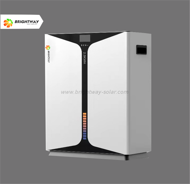Inverter de 2kw Brightway, tudo em um sistema de bateria de armazenamento solar de energia 2,56kwh com MPPT