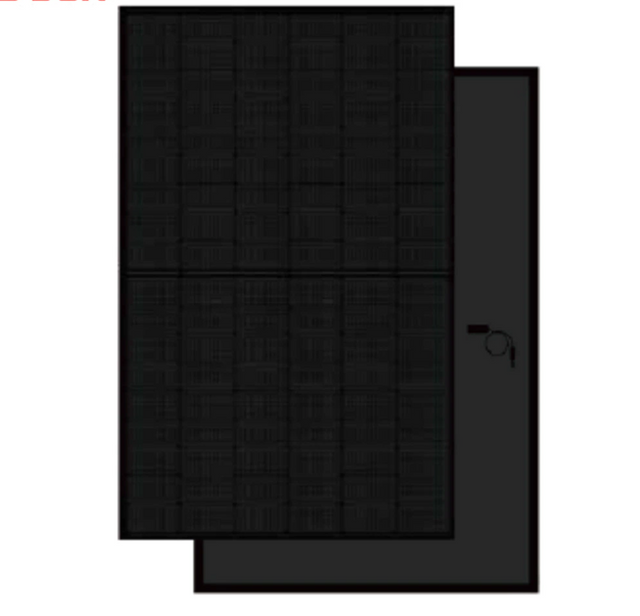 Brightway Solar 108Cells 430W All Black Solar Module para instalações comerciais
