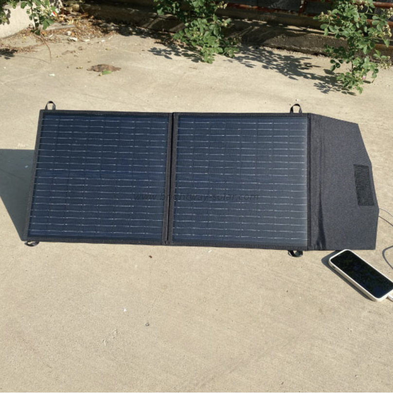 Brightway Solar Camping 45W ETFE Painel solar DC USB tipo C Mobile Power Solar Charger 