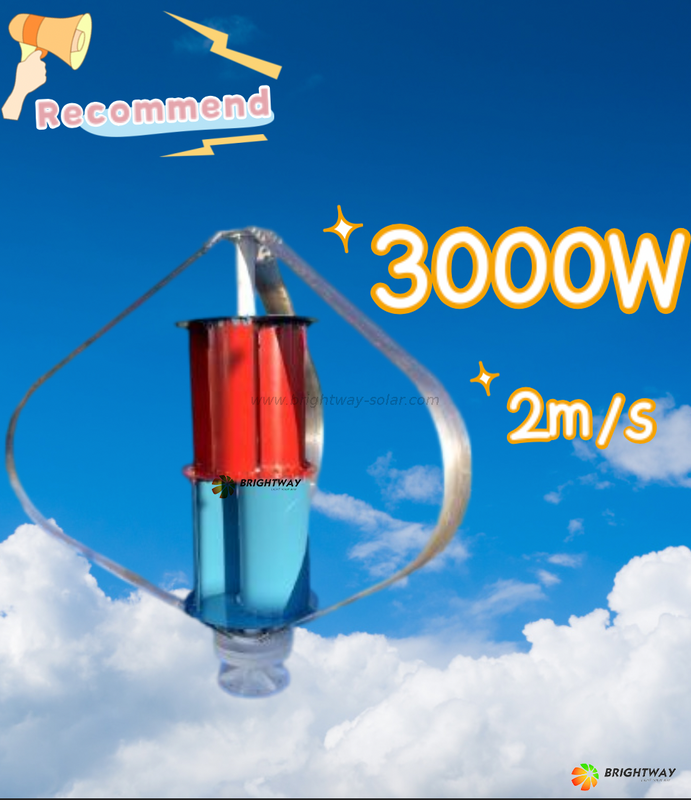 Brightway 3000W 3KW Top Top Vertical Wind Power Generator