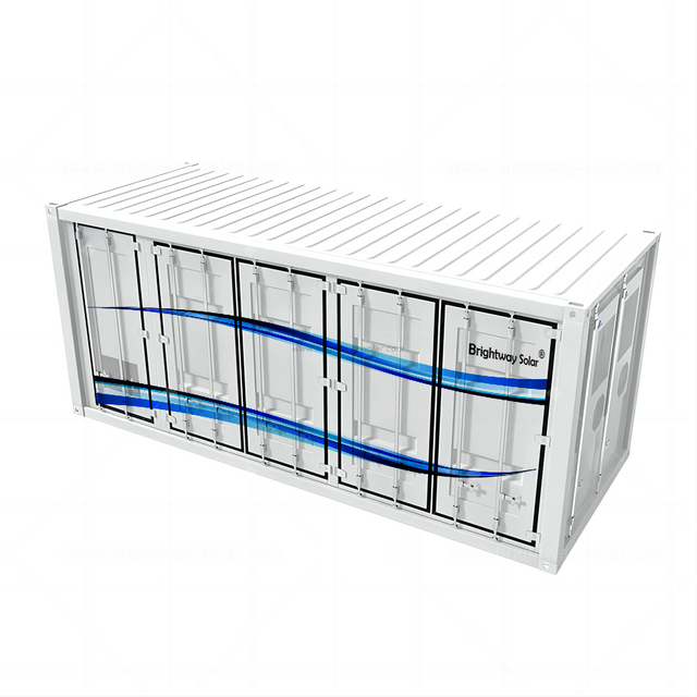Brightway Solar 250kWh 500kWh Solar Energy Bateria de 20 pés de contêiner com BMS e EMS