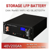 Bateria de lítio 48V200AH 51,2V 200AH Battery Pack Pack System de armazenamento de íons de lítio