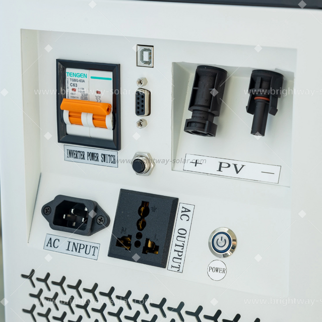 Inverter de 2kw Brightway, tudo em um sistema de bateria de armazenamento solar de energia 2,56kwh com MPPT