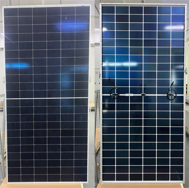 Brightway Solar 625W 182mm 105mm Bifacial 132 Células Módulo PV para Sistema de Energia Solar