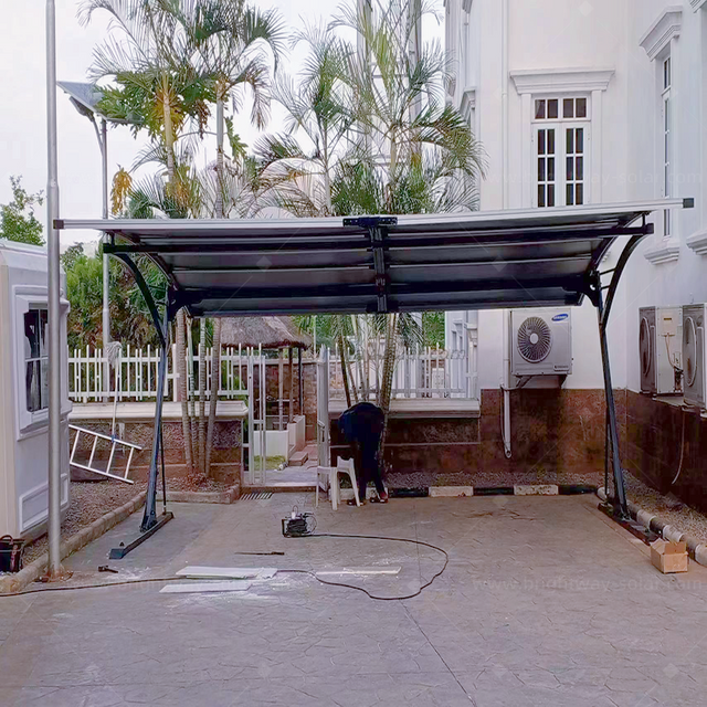 Brightway Solar Double Parking Carport com suportes de alumínio Fornecedores de fábrica da China para fácil estacionamento duplo