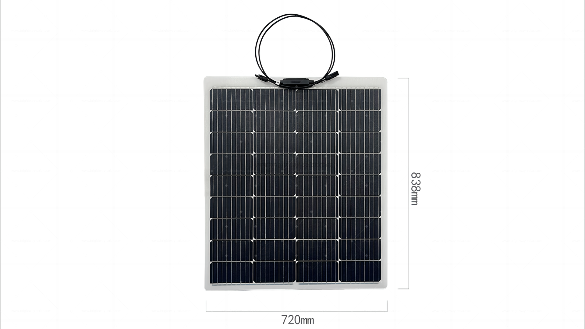Brightway Solar 100W 20.16V Flexível Painel Solar Monocristalino de Alta Eficiência Módulo PV Power