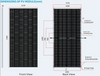 Brightway Solar 132 Células 615W 615 Watt Módulo solar fotovoltaico monocristalina