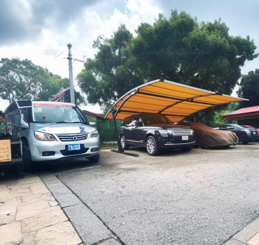 Brightway Solar Double Parking Carport com suportes de alumínio Fornecedores de fábrica da China para fácil estacionamento duplo