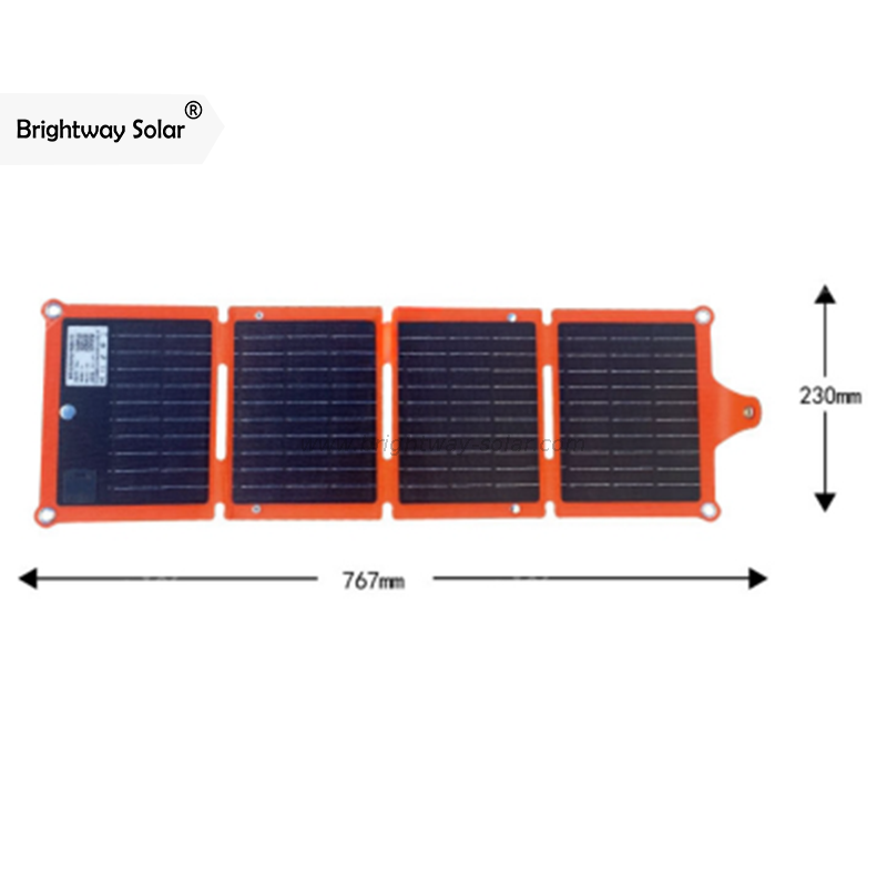 Painel solar portátil solar Brightway 20W acima para carregar smartphones