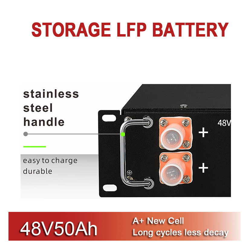 Bateria de lítio 48V50AH 51.2V 50AH Sistema de armazenamento de energia de íons de lítio