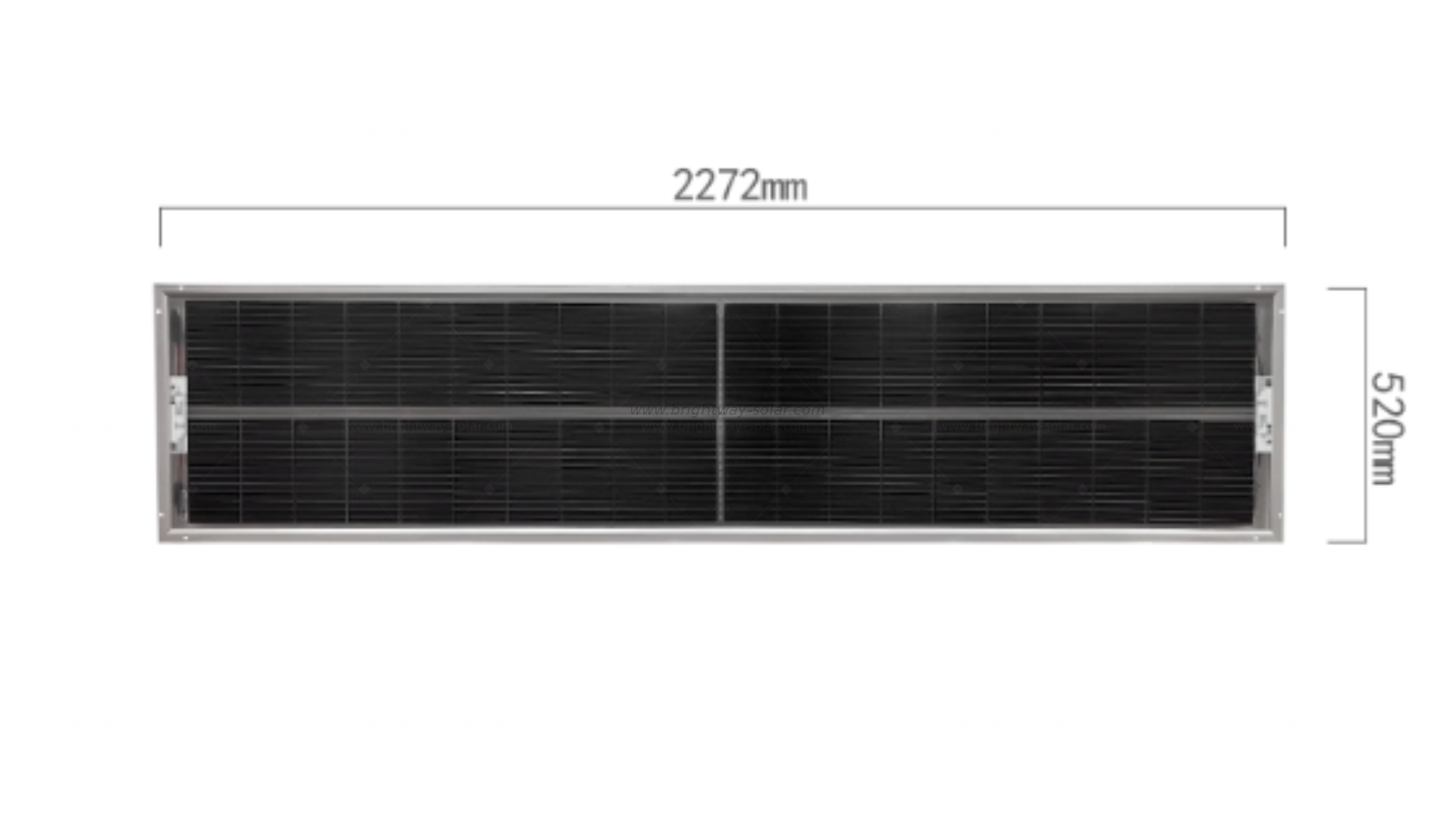 200W BIPV 双玻 （2） 加尺寸加 Logotipo