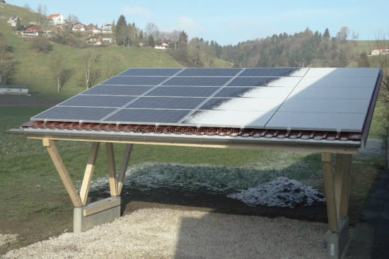 Estrutura de estacionamento solar Estrutura de aço Estacionamento de energia solar Fácil de instalar
