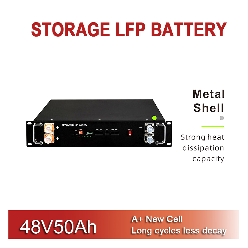 Bateria de lítio 48V50AH 51.2V 50AH Sistema de armazenamento de energia de íons de lítio