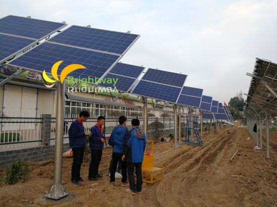 5000W 100kW Tracker solar Solar Flat Flat Exis Tracker PV System Preço