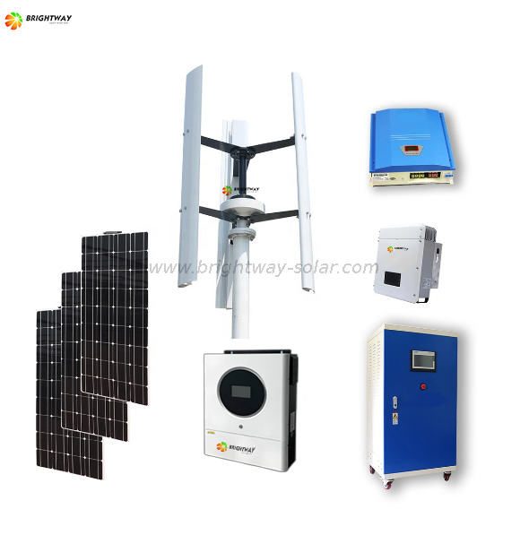 Brightway On Grid Off Grid 3KW Wind Power Generator Solar System 